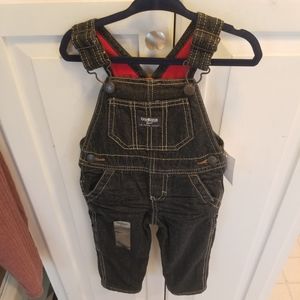 Flannel-Lined Denim Overalls